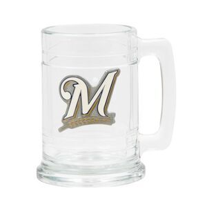 MLB Milwaukee Brewers 15oz Glass Tankard
